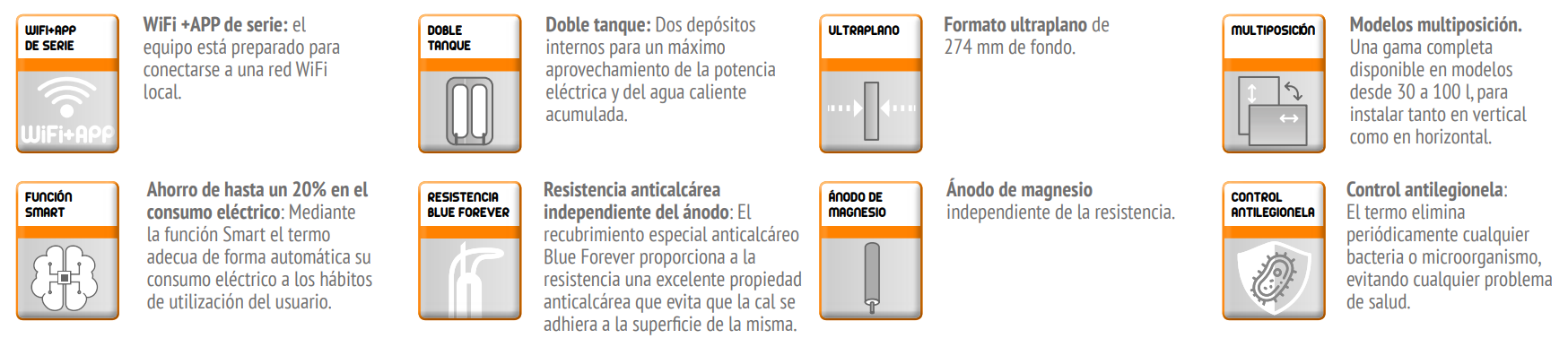 Prestaciones y carcaterísticas